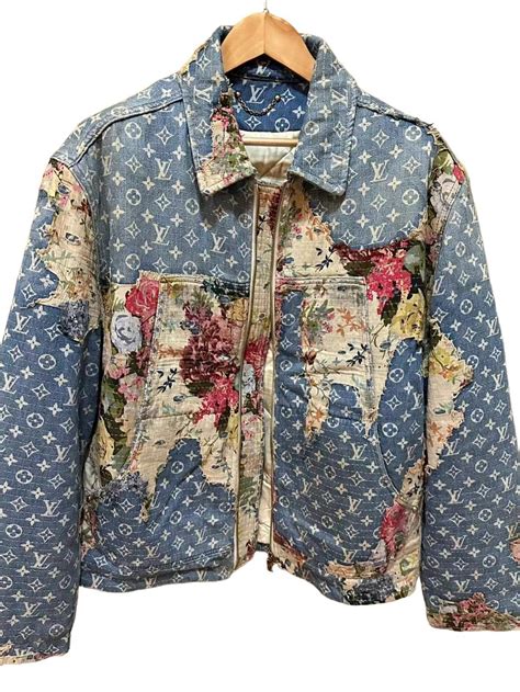 lv denim jacket men|Lv destroyed denim jacket.